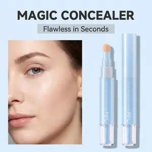 Dual-Effect Concealer & Foundation Eye Concealer - 24-hour long-lasting, high-coverage matte finish. Pressed powder foundation for a flawless complexion. Covers acne marks, sculpts the nose, and nourishes the skin. Makeup