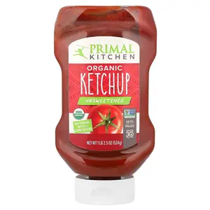 Primal Kitchen Organic Ketchup, Unsweetened, 1 lb 2.5 oz (524 g)
