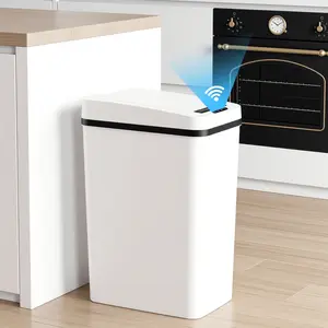 Kitchen Smart Touchless Trash Can 10 Gallon Automatic Motion Sensor Recharging 2000 MAh Rubbish Can With Lid Electric Garbage Bin For Kitchen, Office, Living Room, Toilet, Bedroom, RV