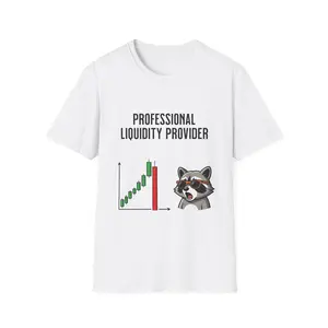 Shocked Raccoon with Candlestick Chart T-Shirt | Stock Market Crash