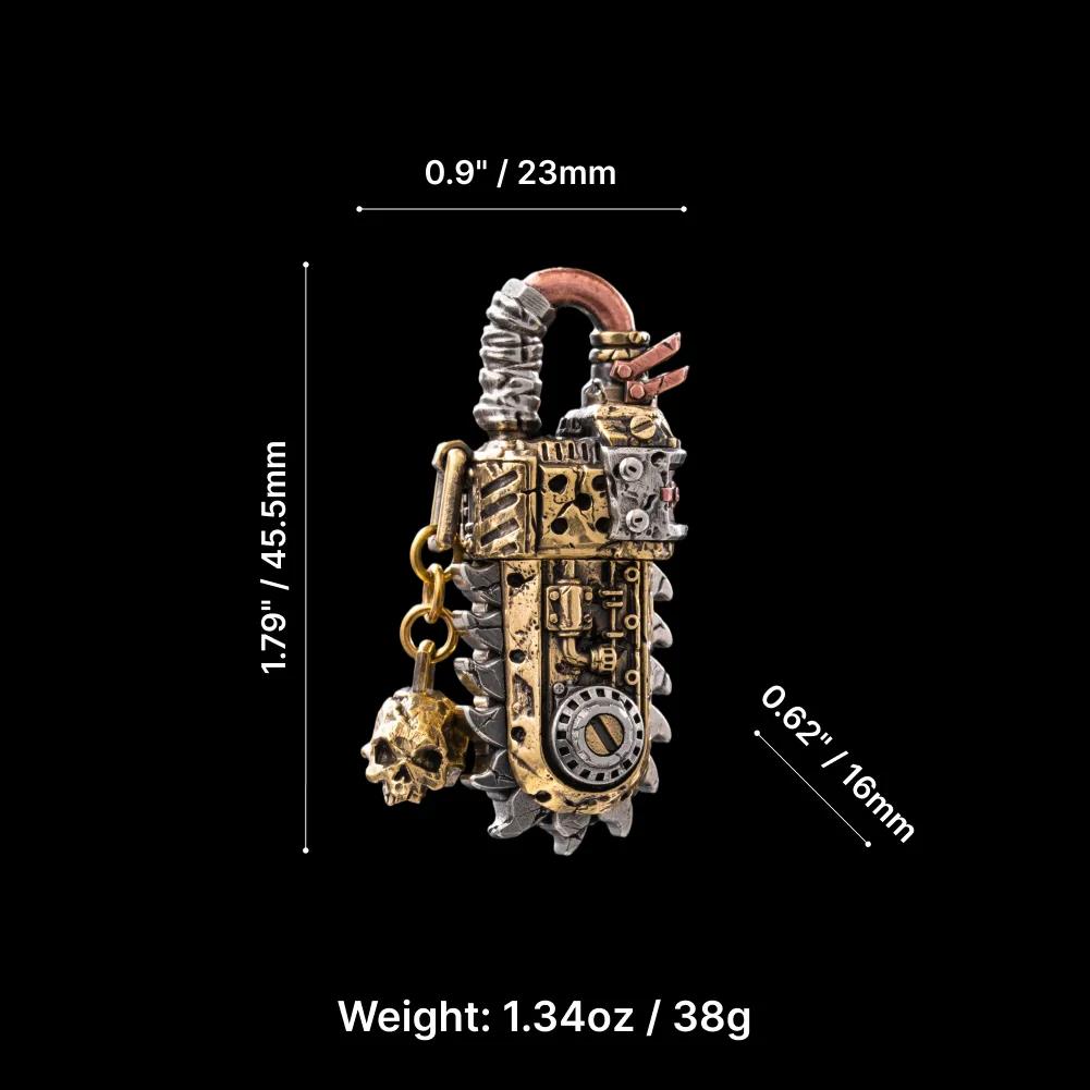 Rustborn Chainsaw Box Opener Pendant