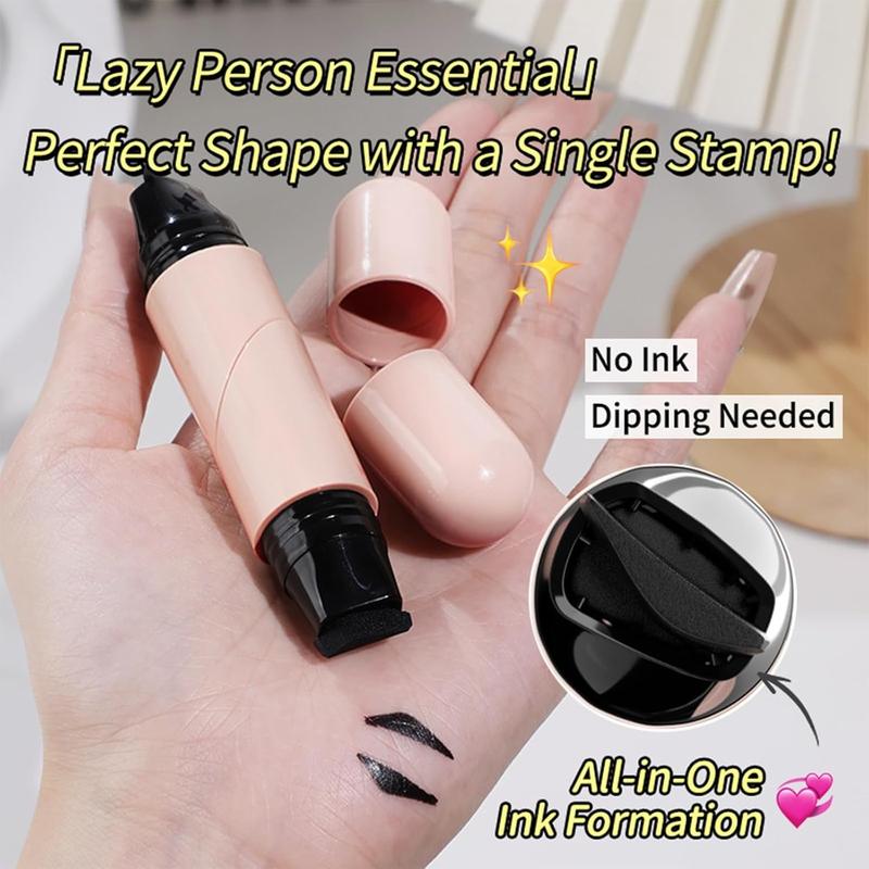 Foldable Eyeliner Stamp Gel Eyeliner Pencil Set SmudgeProof Waterproof Eye Liner for Beginners Christmas Gift MultiPurpose Makeup Tool US Flawless Lid Lipliner