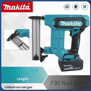 Makita F30 brushless motor impact nail gun, suitable for 2/5-6/5 inch straight nails and 18V Makita batteries, no jamming, no shelling, suitable for all kinds of construction sites, woodworking DIY projects