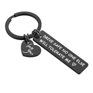 Drive safe keychain for him Mens Fathers Day Dad Gifts for Him Naughty Birthday Bf Gifts Anniversary for Men Sweetest Day for Him Husband Boy Friend Drive Safe Couples from Girlfriend Wife Gift Her Fiance Christmas todo necklace keychain
