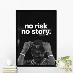 LeBron James Motivational v5 Poster, Inspirational Wall Art, Home Gym Decor, Poster, Motivation Wall Art, Motivational Print, Room Gift