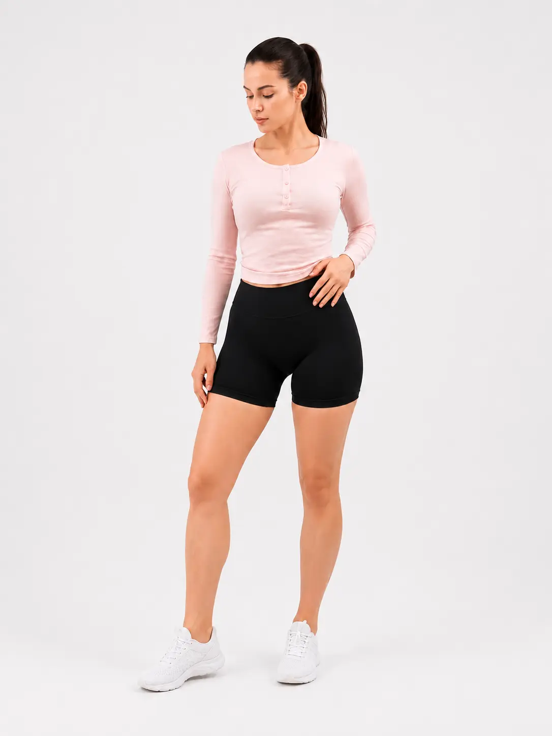 Women's High Waisted Athletic Shorts with Compression Liner, Quick Dry Workout Shorts for Gym, Running & Yoga