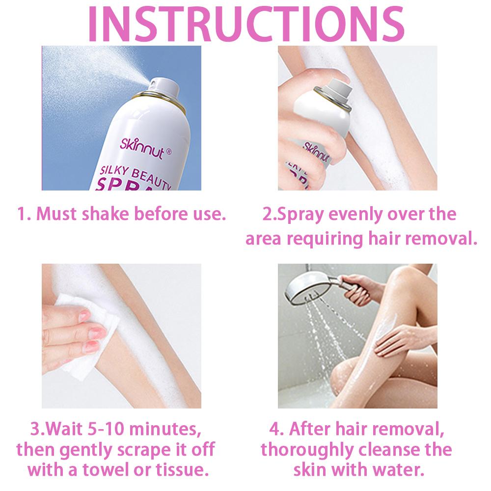 Hair removal mousse Hair Removal Cream for Sensitive Skin, Hypoallergenic Formula Acid for Soothing Care, Suitable for Men & Women 150ml