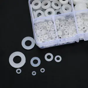 500pcs Nylon Flat Ring Sealing Gasket Kit, Loosening & Preventing Plastic Gaskets, Ideal for Faucet & Water Hose Repairs, Tools, Sealing Rings