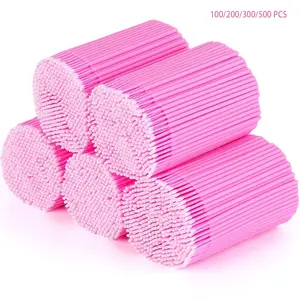 ✨ 2mm Precision Disposable Micro Swabs｜100–500 Pcs Available – Ideal for Eyelash Extensions, Eyebrows, Eyeliner, Lip Touch-Ups, Cleansing, Removing Excess Makeup & Nail Polish – Professional Makeup Tool