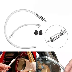 Car Brake Bleeder Hose Kit with One Way Check Valve, Durable Replacement Brake Fluid Bleeder Hoses, Universal Brake Bleeder Tool for Cars, Motorcycles and Bikes-MM1