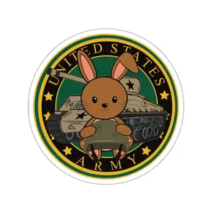 U.S. Army Badge Bunny Sticker