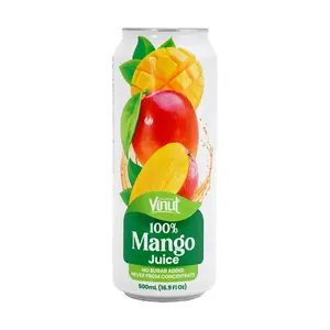 VINUT 100% Mango Juice Drink 500ml - Pure Fruit Nectar, No Added Sugar, No Preservatives, Natural Tropical Flavor