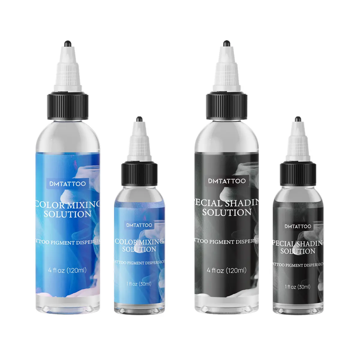 DM Tattoo Color Mixing Solution 4oz 120ml Special Shading Solution Tattoo Ink Dispersion Tattoo Pigment Enhancer for Tattoo Artists