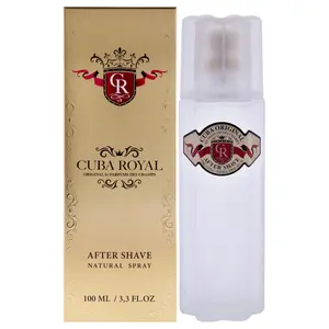Cuba Royal After Shave for Men – Luxurious Scent, Refreshing & Soothing, Long-Lasting Fragrance, Natural Spray – 100ml / 3.3 fl oz
