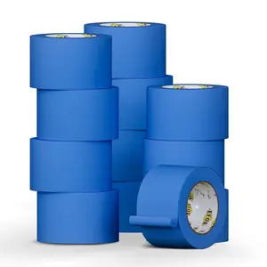 12 Pack Blue Painters Tape 3 Inch Wide Bulk -  Tape 3 Inches x 55 Yards - Painter's Tape Blue Masking Tape for Walls Painting Packing Automotive , Total 660 Yards