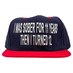 I Was Sober For 11 Years Then I Turned 12 Hat Custom Embroidered