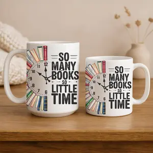 So Many Books So Little Time Mug 11oz 15oz Bookworm Gift for Readers