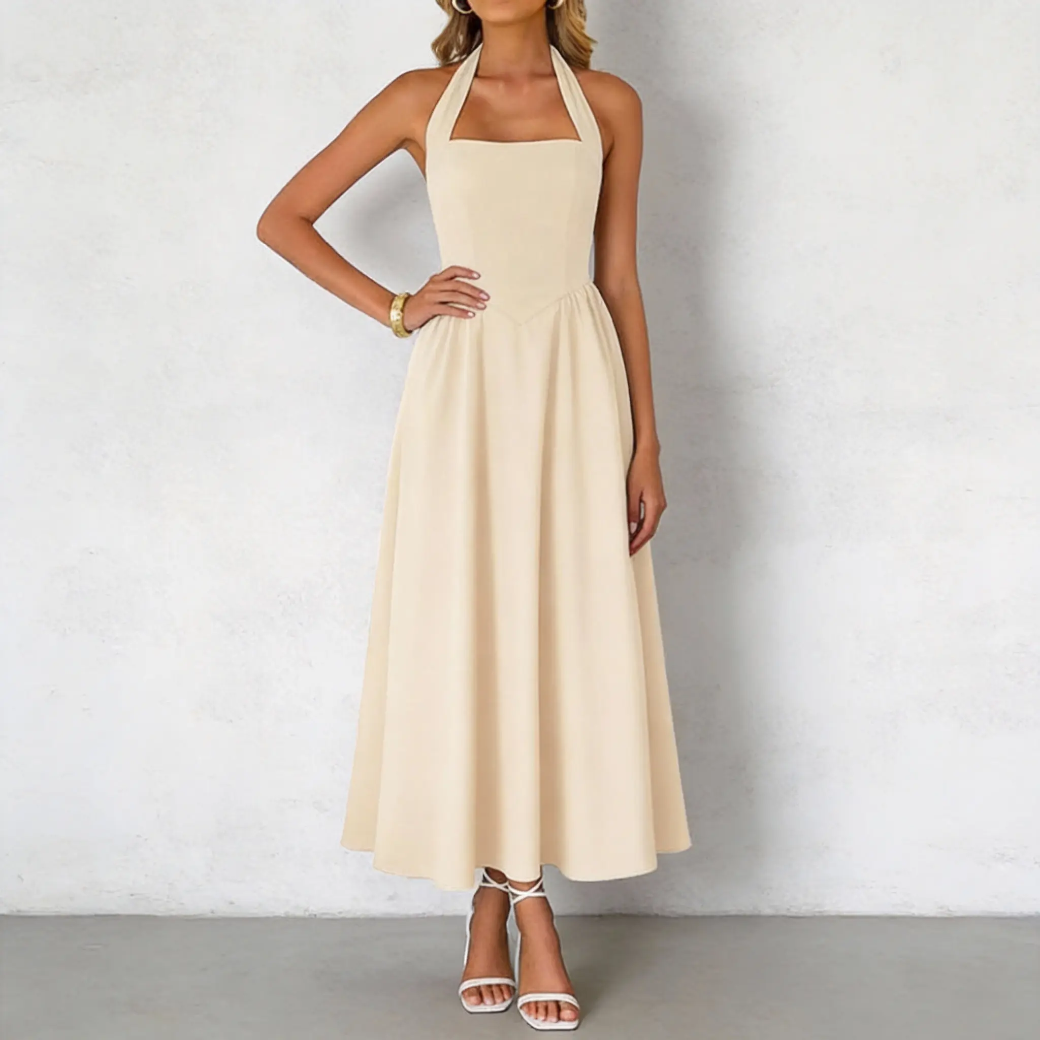 masterpiece strapless dress yellow - TikTok Shop