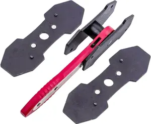 Brake Caliper Press Tool with Extra 2PCS Steel Plates, Car Wheel Caliper Piston Spreader Tool, 360 Degree Swing Ratchet Brake Wrench Tool, Brake Caliper Hanger (1PC)