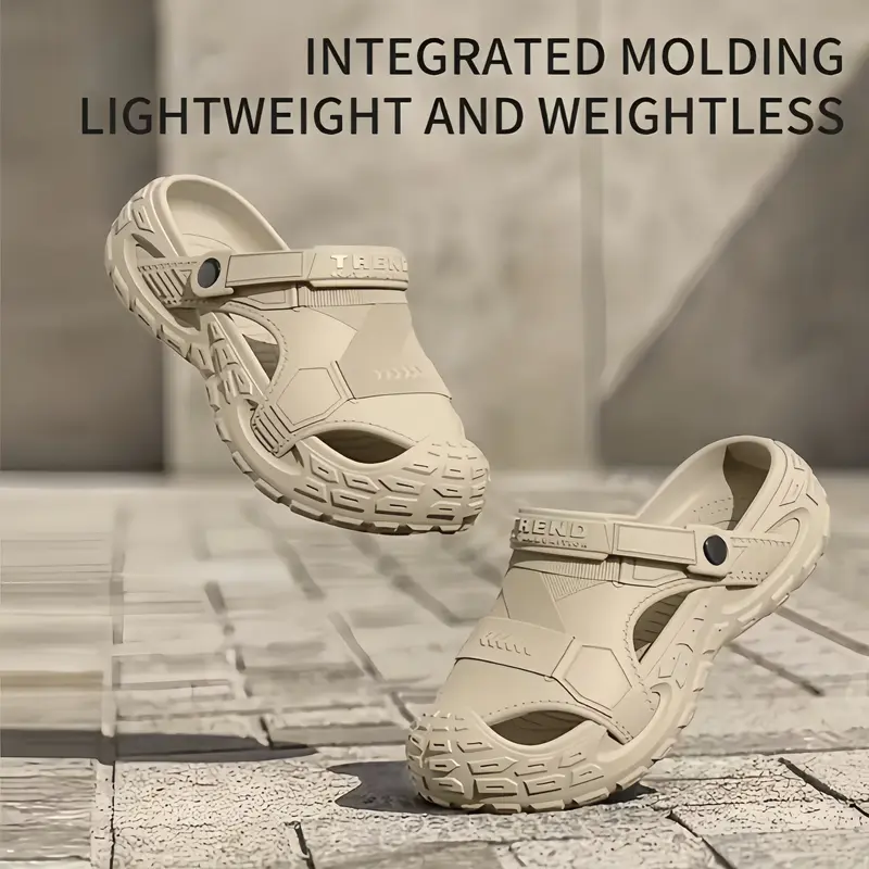 Quick Surf Men's 2-Way Wear EVA Clogs - Slide-In, Hands-Free Slip-In, Lightweight Anti-Slip Beach Sandals with EVA Sole, Summer Outdoor Casual Footwear, Slide-In Men's Sandals, Hands-Free Slip-In Men's Sandals