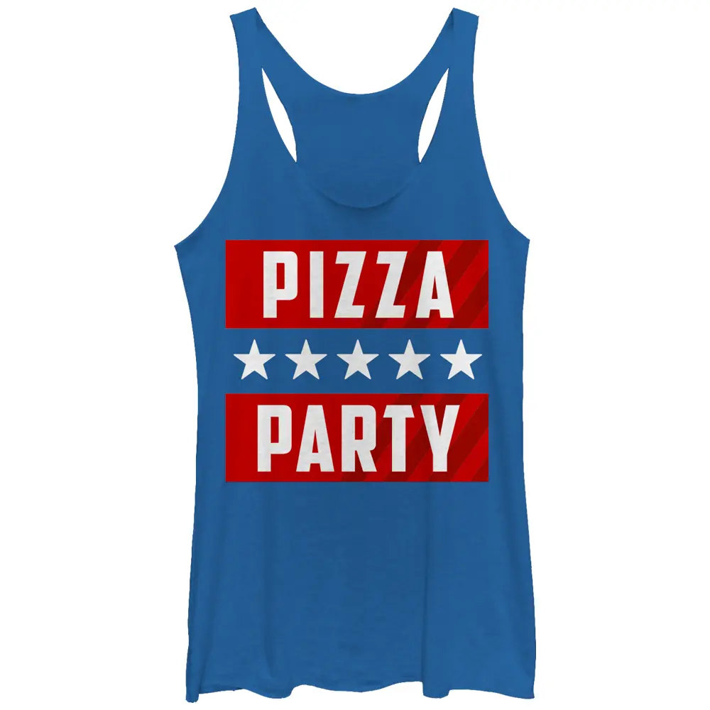 Women's Lost Gods Pizza Party Racerback Tank Top