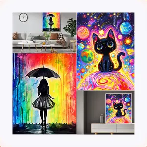5D DIY Diamond Painting Kit Round Diamond Mosaic Kit Embroidery Rhinestones DIY Adult Diamond Painting Art Gift Decorative Painting Cartoon/Portrait/Home Decor Art