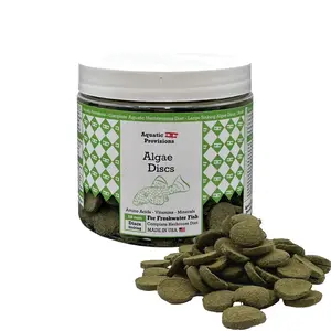 Algae Discs Fish Food 18mm Sinking with Bioavailable Vitamins and Minerals, Freshly Made in USA from Quality Ingredients