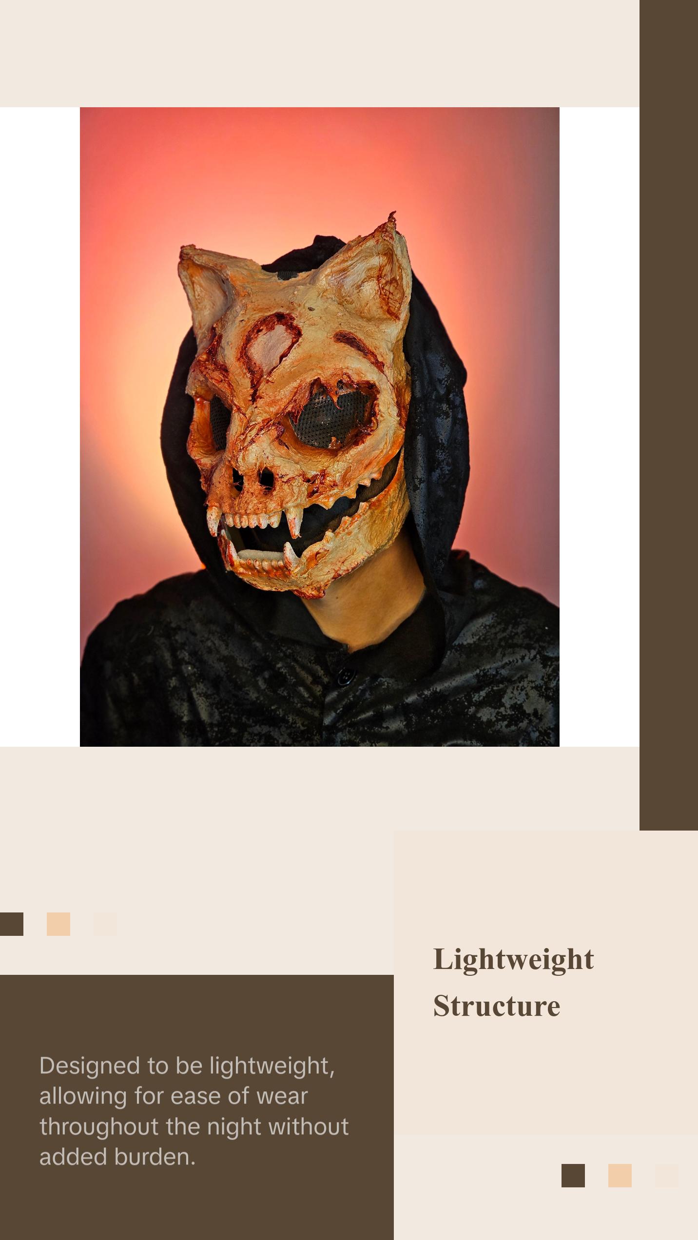 Cat Demon Skull Mask