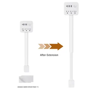 180° Rotating Power Outlet Extender, Adjustable Wall Plug Adapter with Multiple Sockets, Space-Saving Power Expander for Home & Nightstand illusion decor white oak taj mahal kitchen Hand-Cranked Music Box with Engraved Case