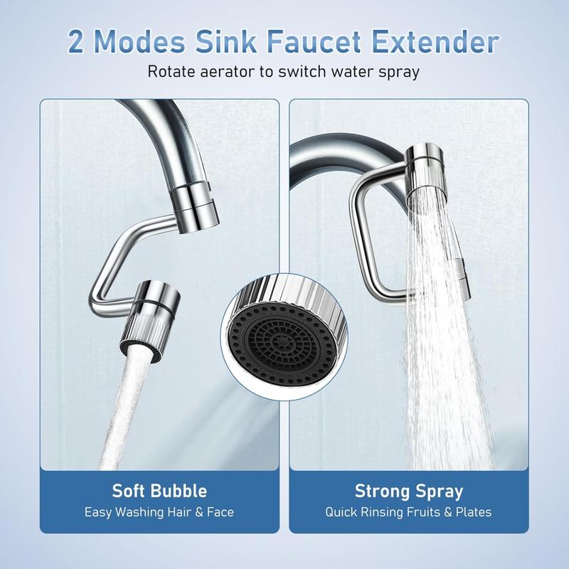 CityDry-Rotatable Faucet Aerator Extension - for Effortless, All-Angle Control, Rotating Swivel Faucet Aerator Extender, Kitchen Bathroom Sink Faucets Sprayer Attachment with 2 Mode Splash(1PC) CityDry-Rotatable Faucet Aerator Extension - for Effortless, All-Angle Control, Rotating Swivel Faucet Aerator Extender, Kitchen Bathroom Sink Faucets Sprayer Attachment with 2 Mode Splash(1PC)