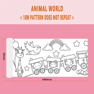 DIY Coloring Scroll , 393.70*17.32″ and 196.85*17.32″ Large Coloring Tablecloth ,Doodle Scroll, PaintingSupplies, Art Supplies, Gifts for Kids& Adults