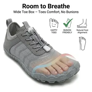 Reazuoy Minimalist Walking Shoes Women Wide Toe Box Barefoot Sneakers Zero Drop for Daily Comfort Breathable Lightweight Flexible Footwear Trending Water Shoes to Buy 2026