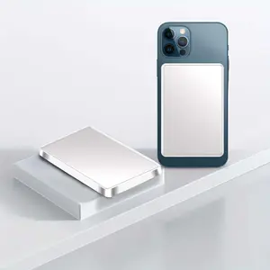 MiniMag Power Bank, Ultra Slim 5000mAh Wireless Portable Charger with USB-C Cable, Fast Charging Magnetic Battery Pack for iPhone 16/15/14/13/12, Electronic