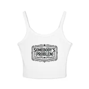 Somebody's Problem Tank Top Graphic Crop Top
