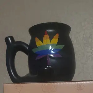Rainbow puff mug