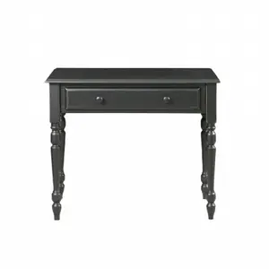 212 MAIN Becca Solid Hardwood Desk - Antique Look, Hand-Rubbed Finish, Drawers, Turned Legs, Home Office Furniture, Writing Table, Commercial Office Furniture