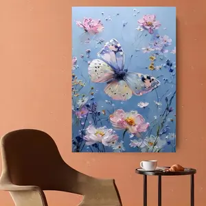 Flower Butterfly Pattern Puzzle, Paper Puzzle for Adults, Large Jigsaw Game for Family Interaction & Home Decoration, DIY Brain Challenge