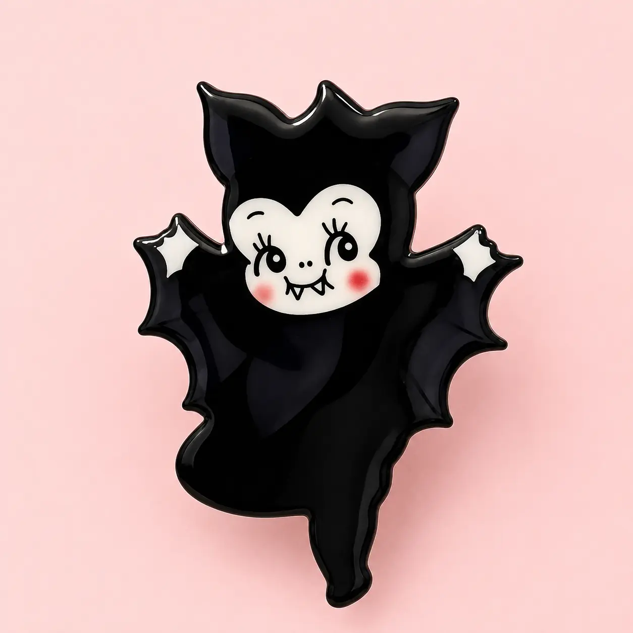 Cute Vampire Bat Acrylic Phone Socket Holder, Retro Anime Vampire Bat Spooky, Kawaii Dracula Cute Halloween Character Acrylic Phone Grip