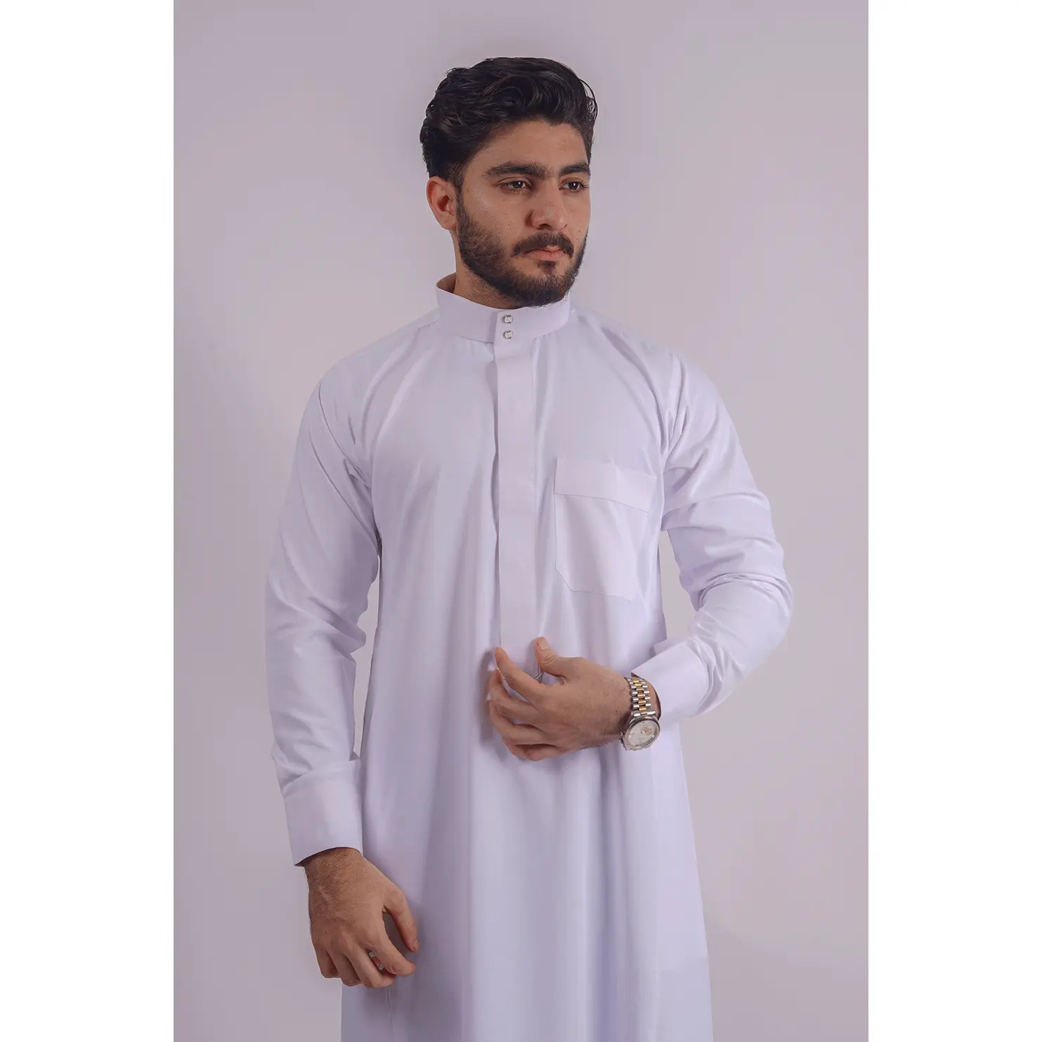 Classic Saudi Thobe - White