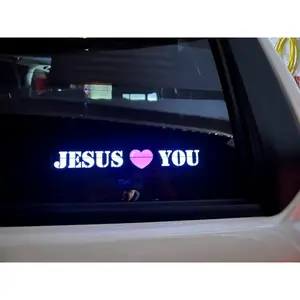 Light up Decal with Different Lighting Modes, Electric, LED, Glow Sticker for Cars, Trucks, Windows and Man Cave - Battery or USB Powered