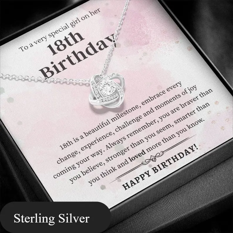 18th Birthday Gift Girl 18th Necklace Gift for Her 18th Gift Idea 18 Jewellery 18th Gift For Daughter, Granddaughter, Niece, Friend, Sister