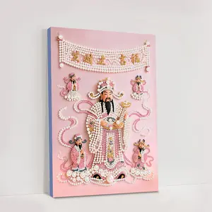 Romantic Diamond Painting Cross Stitch Kit, DIY Handmade Art Supplies, Perfect Valentine's Day Gift, Unframed Cartoon Pearl Picture, Diamond Painting Kits