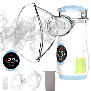 Mesh Nebulizer Portable Nebulizer with Intuitive LED Interface Auto Cleaning Handheld Nebulizer for Adults Kids
