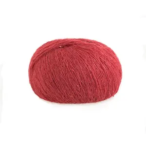 Fantasy feather sequin mohair yarn ball for fine hand-knitting scarves, shawls, neck warmers, and baby sweaters