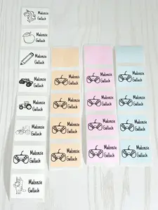 Handmade Kenzie's Boutique Personalized Sticker Labels for Back to School Supplies with Name for Students Teachers - Clipboard Stickers - Daycare Easy Peel Off - Custom Stick On