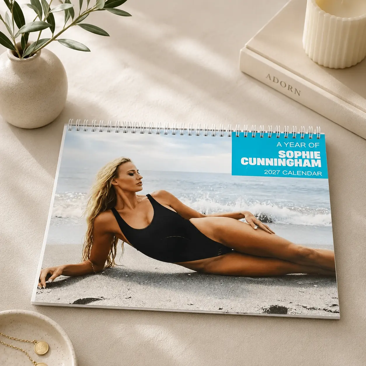 Sophie Cunningham 2027 Calendar – Women’s Basketball Fan Wall Calendar with Beach Photography