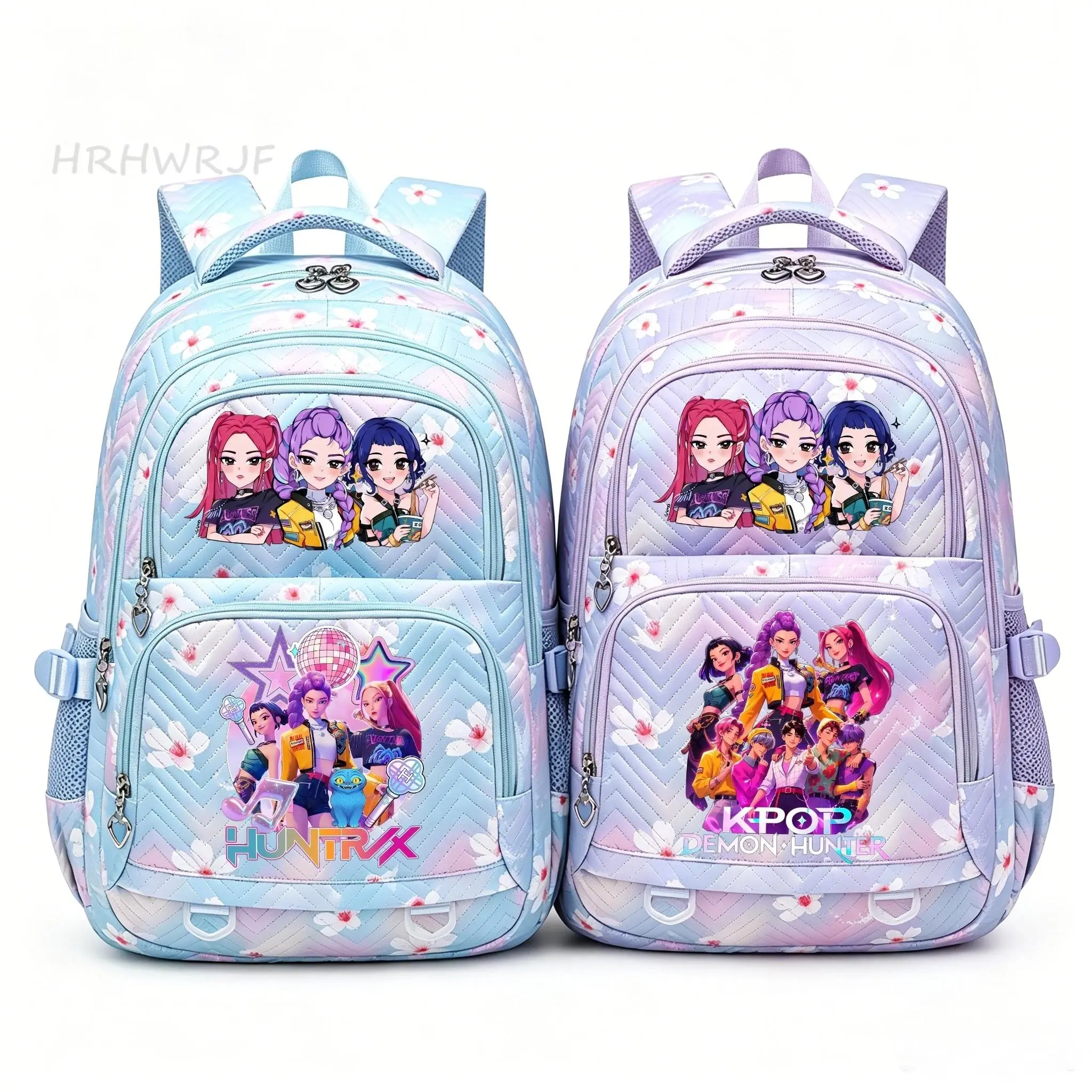 K-pop Demon Hunters Backpack Laptop School Bags Girls Teens Book Bag Youth School Backpack Travel School Students Casual Mochila