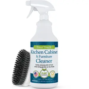 Kitchen Cabinet Cleaner, Plant Based Cleaning Solution, Safe on Paint & Wood, Safe for Daily Use, Approved by Cabinet Finish Specialists,, 32 fl oz