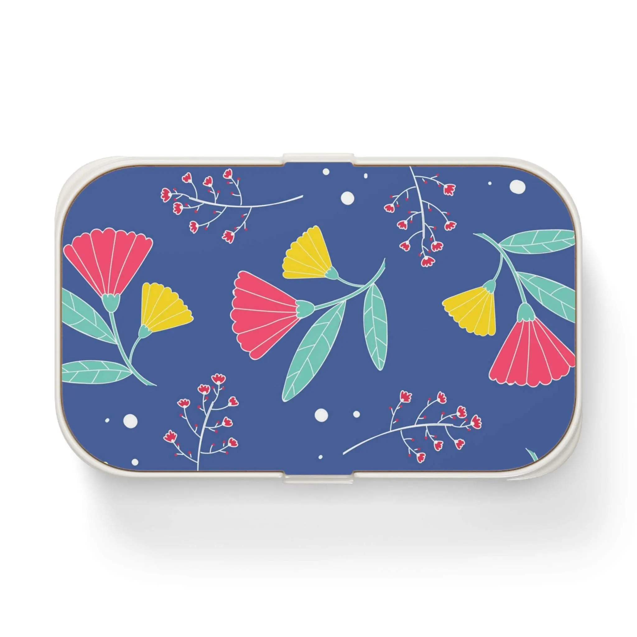 Flower with Bud and Leaves Bento Lunch Box