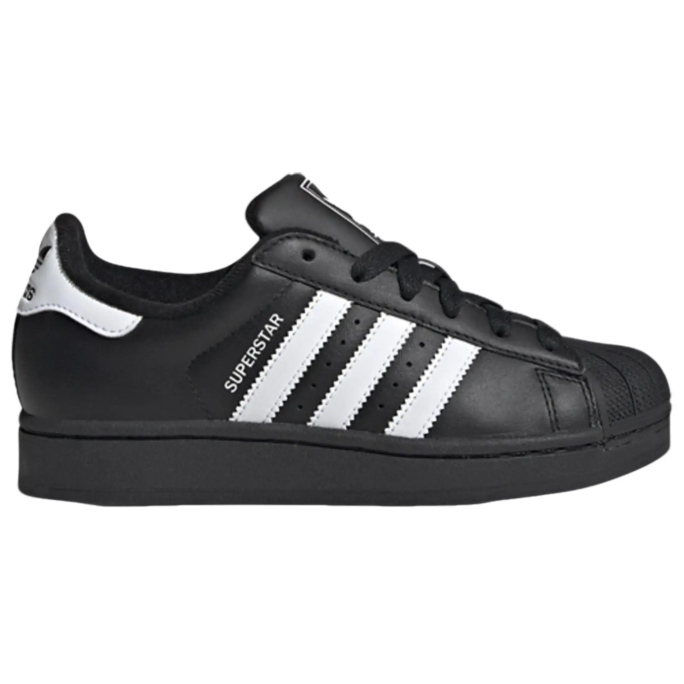 adidas Superstar II Black White Youth Fashion Shoes New
